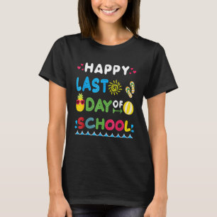 T-shirt Sortie Pour Été Enseignant Étudiant-Joyeux Dernier
