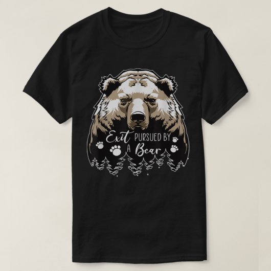 T-shirt Sortie Poursuivie Par Bear Png (Design devant)