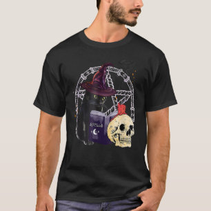 T-shirt Sortilège de Chat Noir Chat d'Halloween
