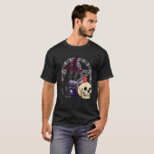 T-shirt Sortilège de Chat Noir Chat d'Halloween (Devant entier)