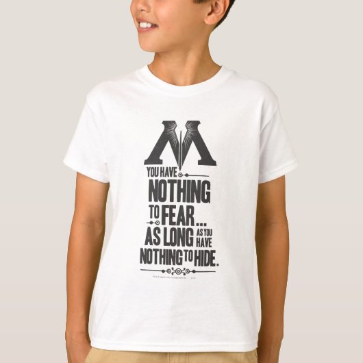 T-shirt Sortilège Harry Potter | Propagande du Ministère d (Devant)