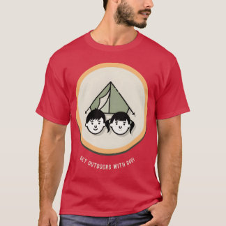 T-shirt Sortir avec papa Camping Vêtements pour papa garço