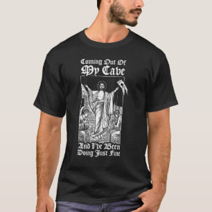 T-shirt Sortir de ma caverne Jésus chrétien mème