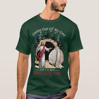 T-shirt Sortir De Ma Grotte Et J'ai Très Bien Fait