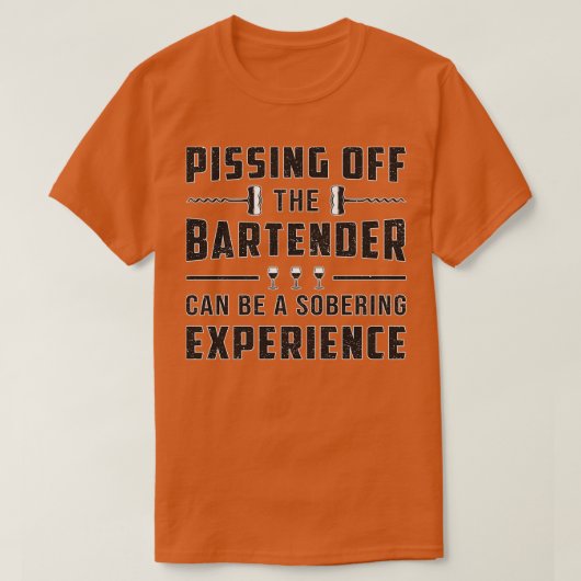 T-shirt Sortir Du Bartender Alcohol Bar Bière Cadeau (Design devant)