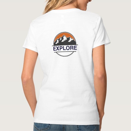 T-shirt « Sortir, être courageux » (Dos)