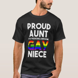 T-shirt Sortir Gay pride Fier Tante Tante Niece Lgbtq Stuf