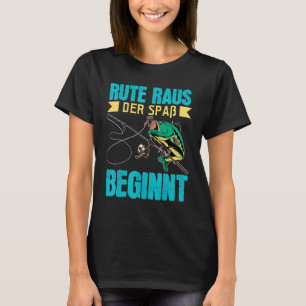 T-shirt Sortir Le Amusement Commence La Pêche Bait Pêche P