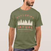 T-shirt Sortons et explorons la nature (Devant)