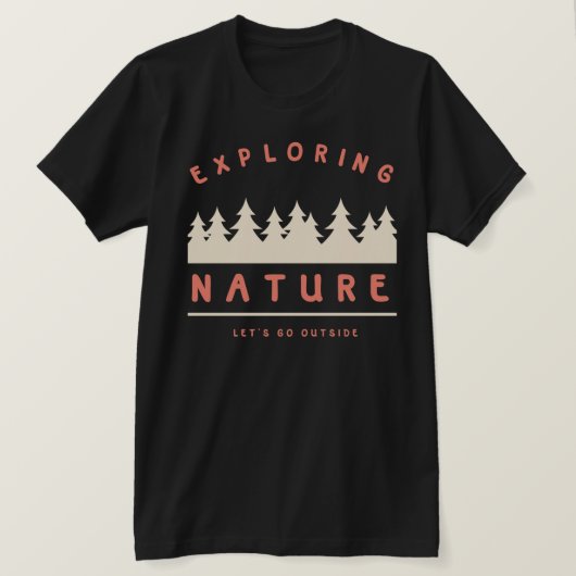 T-shirt Sortons et explorons la nature (Design devant)