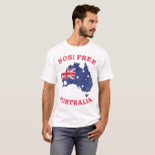 T-shirt SOS ! Australie libre - Liberté et droits Australi (Devant entier)