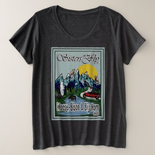 T-Shirt SOTF Moose, Bison & Big Horn Plus Size (Design voorkant)