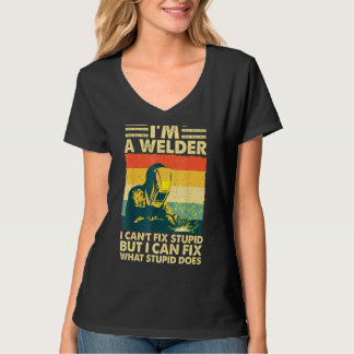 T-shirt Soudage cool Je suis soudeur Je ne peux pas résoud