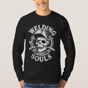 T-shirt Soudage des âmes - Crâne rétro