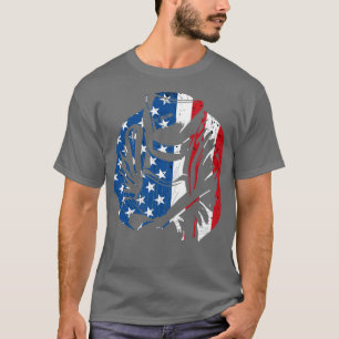 T-shirt Soudage du drapeau américain