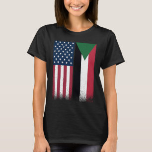 T-shirt Soudan Soudan Soudan Amérique drapeaux Fiers USA S