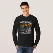 T-shirt Souder Horaire Note Drôle Souder Joke Souder (Devant entier)