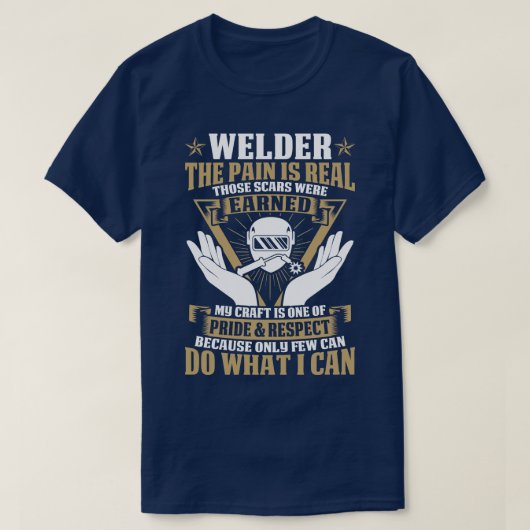T-shirt Souder La Douleur Est Vraiment Fier Souder T Chemi (Design devant)