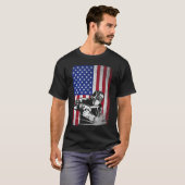 T-shirt Souder Vintage USA American Flag Welder (Devant entier)