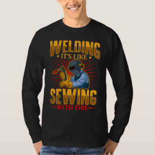 T-shirt Soudeuse Mécanicienne de soudage Forge Métallurg