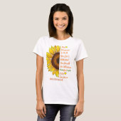 T-shirt Souffle de Tournesol T de sensibilisation RSD/CRPS (Devant entier)