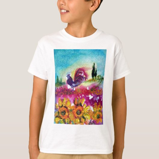 T-SHIRT SOUFFLE ET ROOSTER NOIR (Devant)