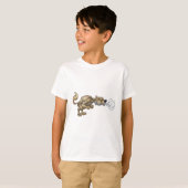 T-shirt Soufflement de loup de petits porcs de la bande (Devant entier)
