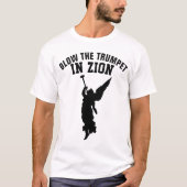 T-shirt SOUFFLER LE TRUMPET EN ZION christian messianic (Devant)