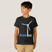 T-shirt souffler une éolienne (Devant entier)