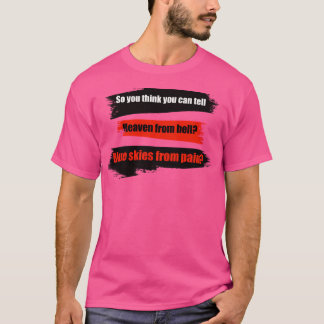 T-shirt Souhaitez-Vous Été Ici Pink Floyd Lyrics Lettres