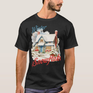 T-shirt Souhaits d'hiver et baisers à neige