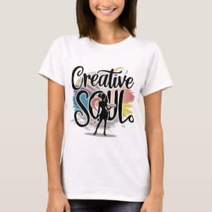 T-shirt Soul créative Vintage Artiste femme cadeau