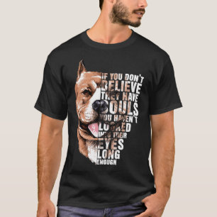 T-shirt Soul Pitbull I Love Pitbull Amoureux des chiens