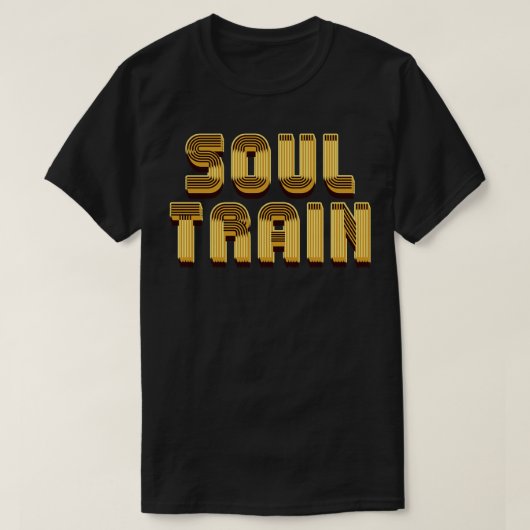 T-shirt Soul Train Dark Gold Texte (Design devant)