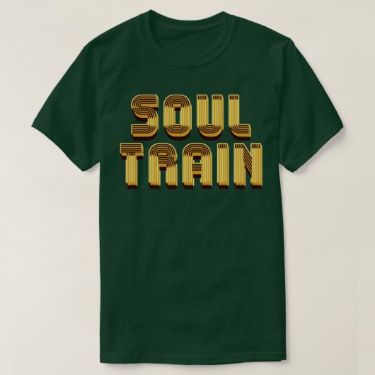 T-shirt Soul Train Dark Gold Texte (Design devant)