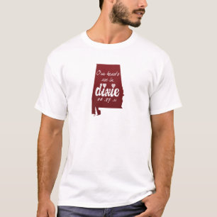 T-shirt Soulagement de tornade de l'Alabama - coeurs avec