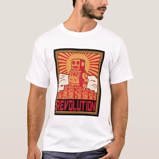 T-shirt Soulèvement des robots (Devant)