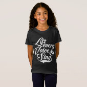 T-Shirt Soulevez chaque voix et chante Noir Africain-Améri (Devant entier)