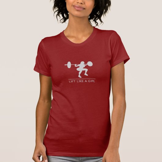 T-shirt Soulevez comme chemise de dames de fille une (Devant)