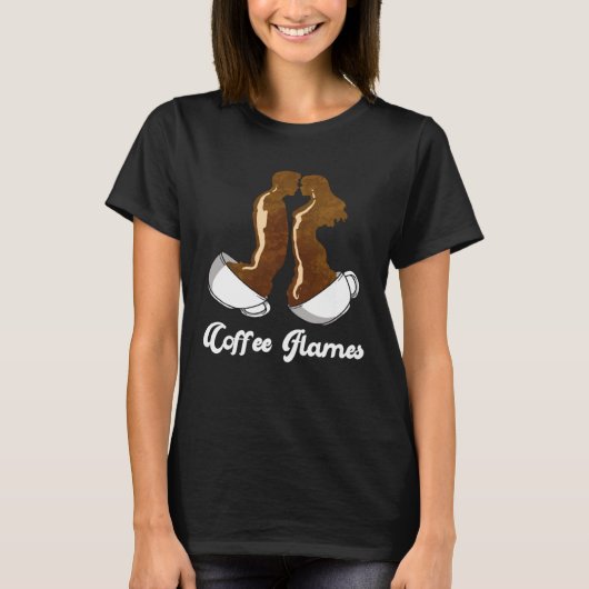 T-shirt Soulmate Quote Coffee Flames Twin Flame (Devant)