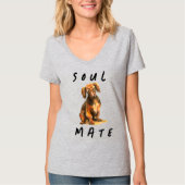 T-shirt Soulmate saucisse chien (Devant)