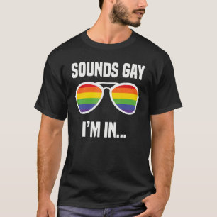T-shirt Sound Gay I'm In Rainbow Glasses Lgbt Drapeau Gay