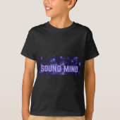 T-shirt Sound Mind LED Flashing Audio Control Night Club (Devant)