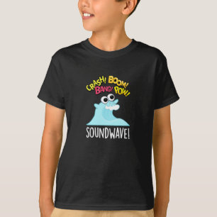 T-shirt Sound Wave Funny Ocean Pun Dark BG
