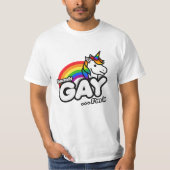 T-shirt Sounds Gay I'm In - Cute Unicorn Rainbow (Devant)