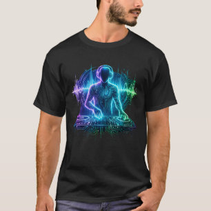 T-shirt Soundwave Syndicate DJ Néon Futuriste