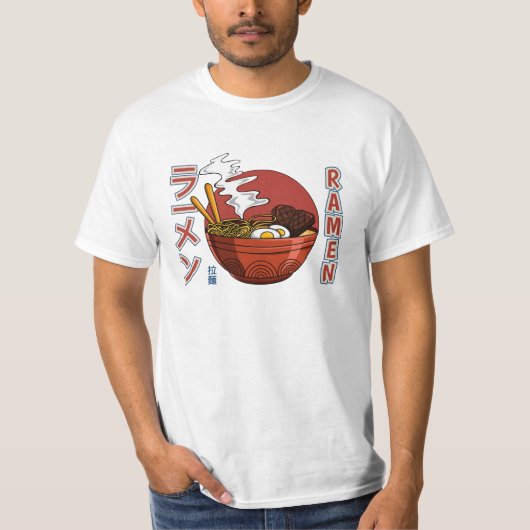 T-shirt Soupe à nouilles Ramen japonais (Devant)
