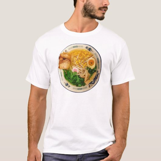 T-shirt Soupe aux nouilles de ramen de porc (Devant)