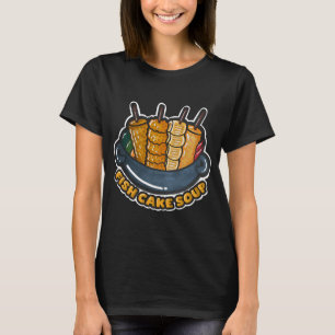 T-shirt Soupe de gâteaux de poisson coréens mignons dessin
