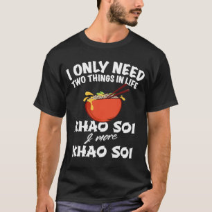 T-shirt Soupe de nouilles alimentaires thaïlandaise et asi